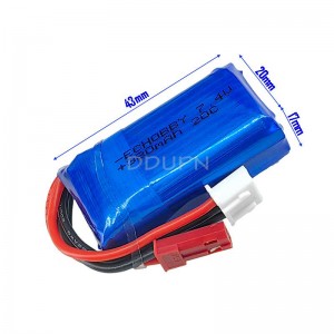 7.4V 2S 380mAh 20C鋰電池 JST插頭